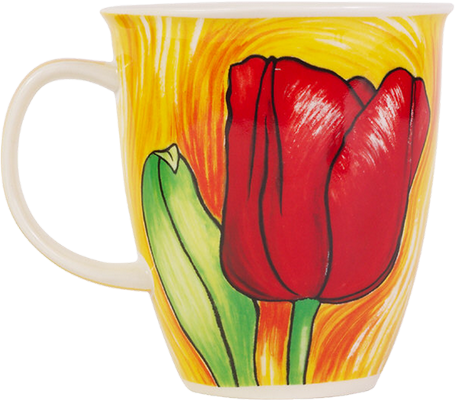 Mug déco tulipe