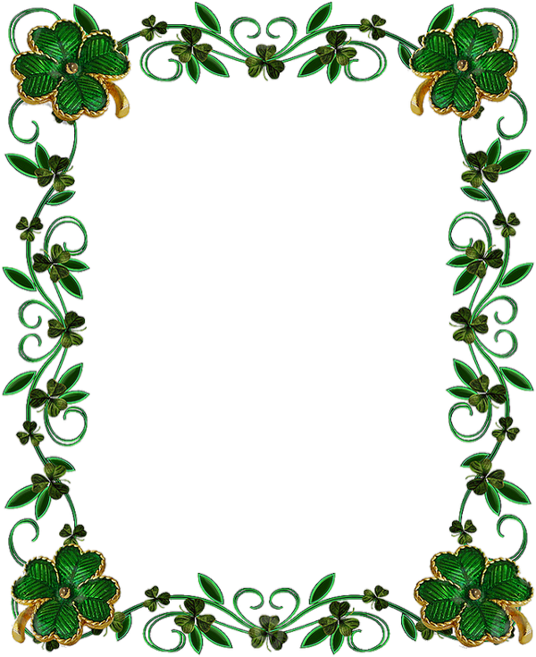 ♣ Cadre Png St Patrick   St Patrick's Day Frame Png ♣