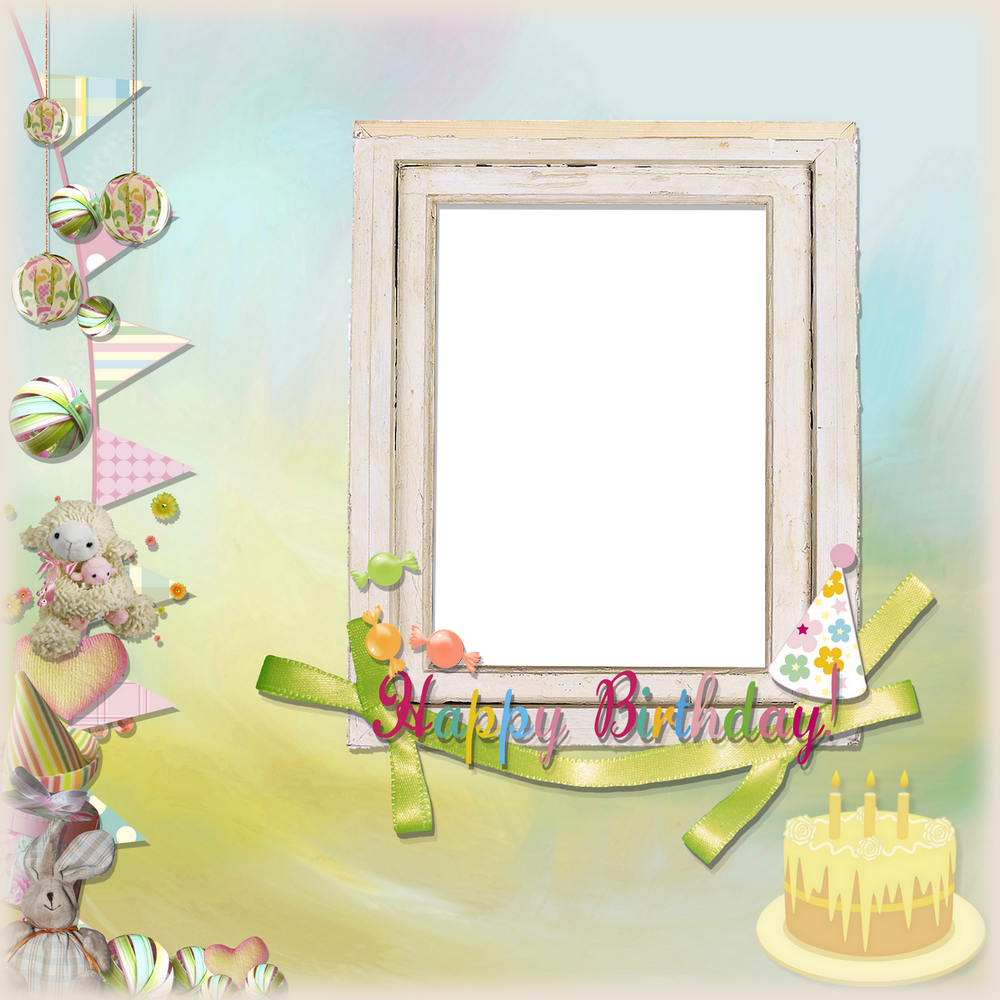 Cadre anniversaire png ; Birthday frame ; Marco png