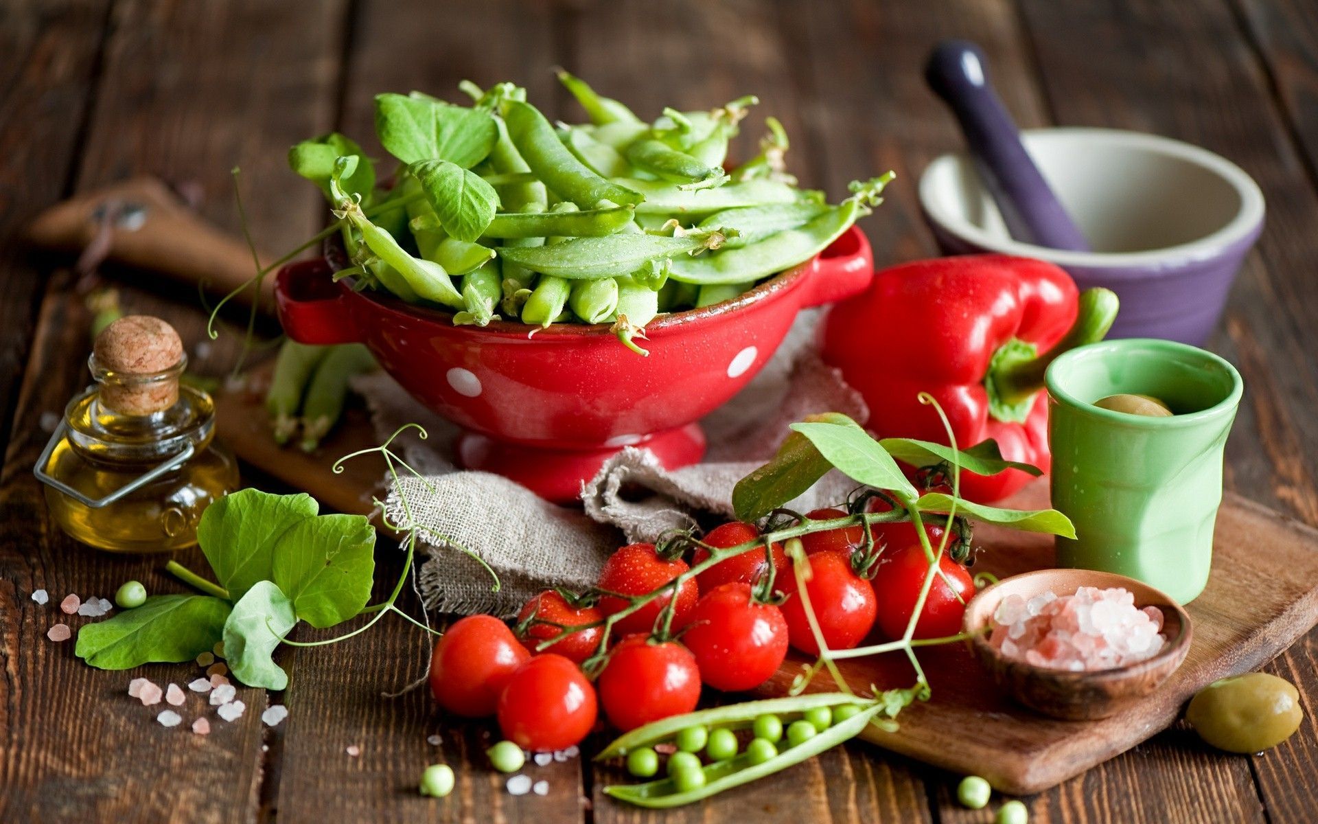 Légumes : fond d’écran - Vegetables desktop wallpaper