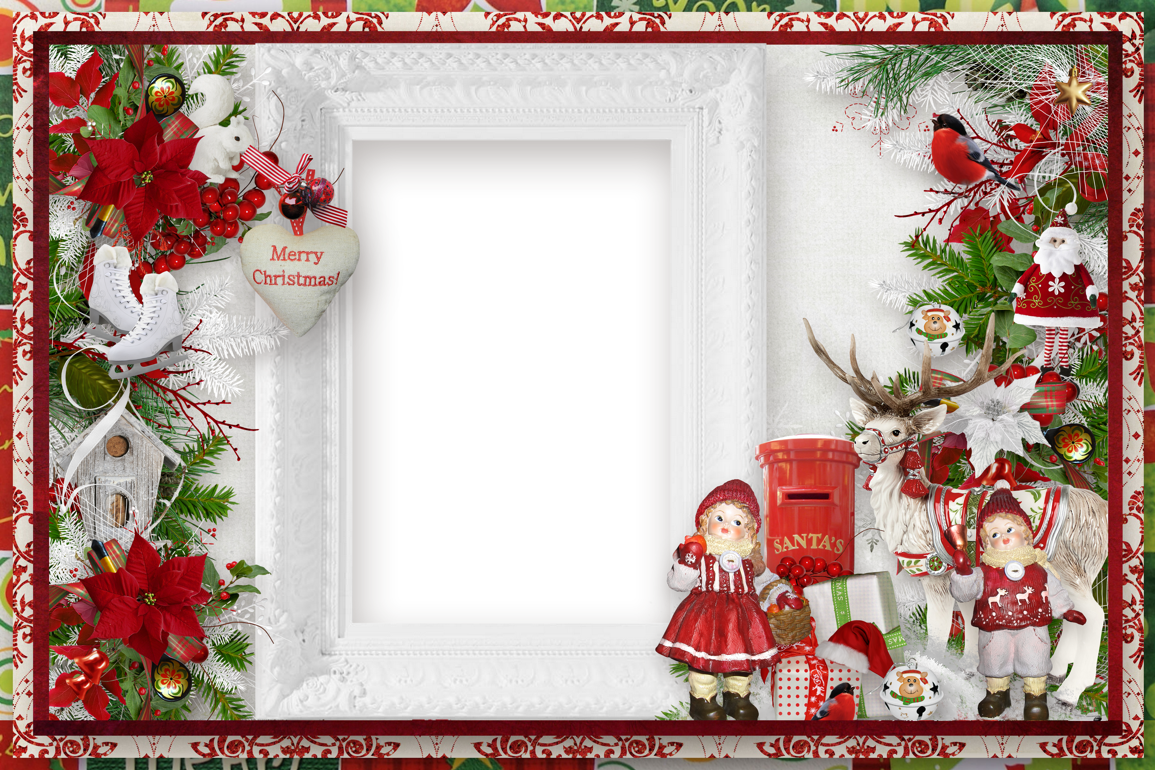 Christmas frame png - Cadre Noël - Marco Navidad png