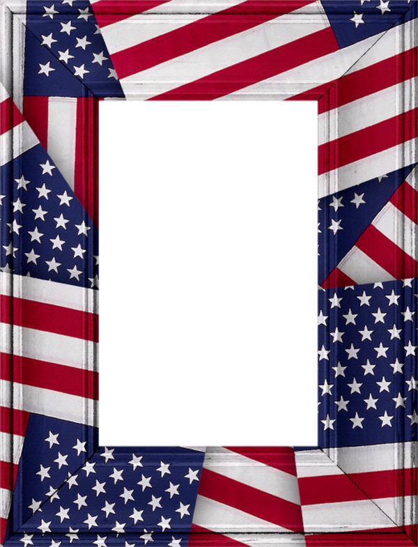 Cadre Png USA, Amérique . American Flag Frame Png