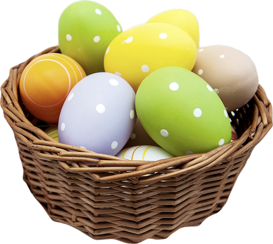 Tube Corbeille D Oeufs De P Ques Png Easter Eggs