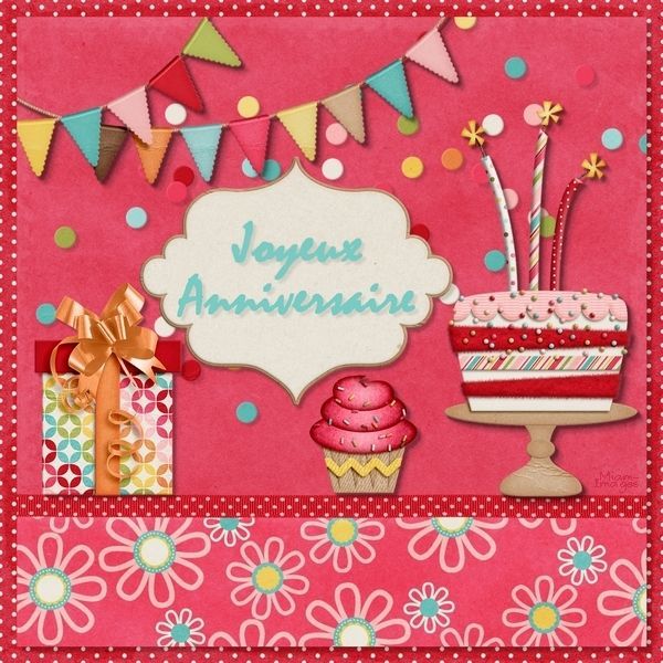 Carte Virtuelle Joyeux Anniversaire - Birthday Image