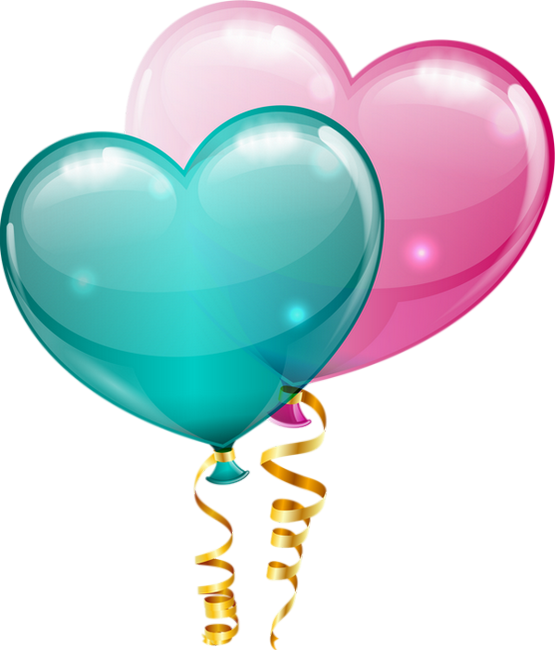 Tube Ballons En Coeurs Png Balloons Clipart Hearts