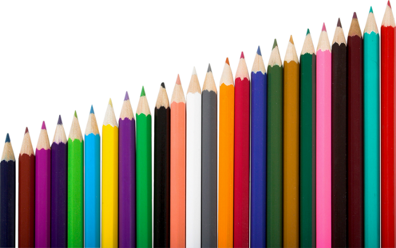 Tube école, crayons de couleur png - Colouring pencils
