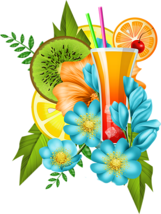 Cocktail Png, Tube Boisson, Fruits - Drink Png, Clipart