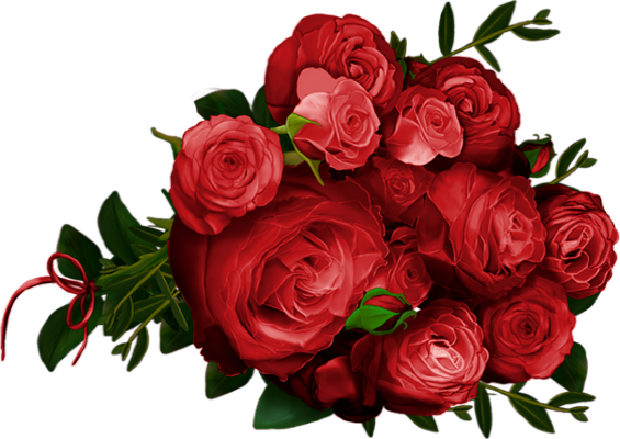 Roses Rouges Png Tube Fleur Bouquet Red Flowers