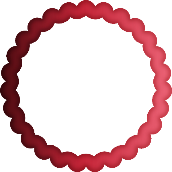 Cadre Rond Rouge Png Transparent - Round Frame Png