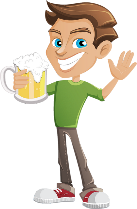 Buveur De Bière Png, Dessin, Boisson_Beer Drinker Clipart