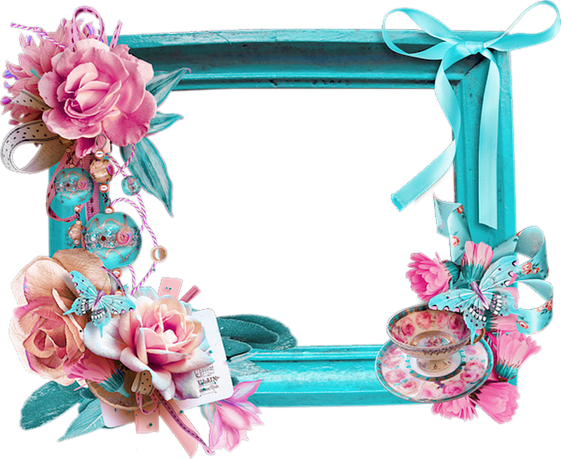 Cadre Png Fleurs Cluster Frame Bloom Rahmen Png