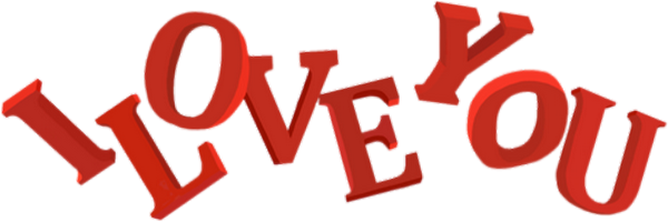 I Love You : écriture Png St Valentin - Valentine's Day