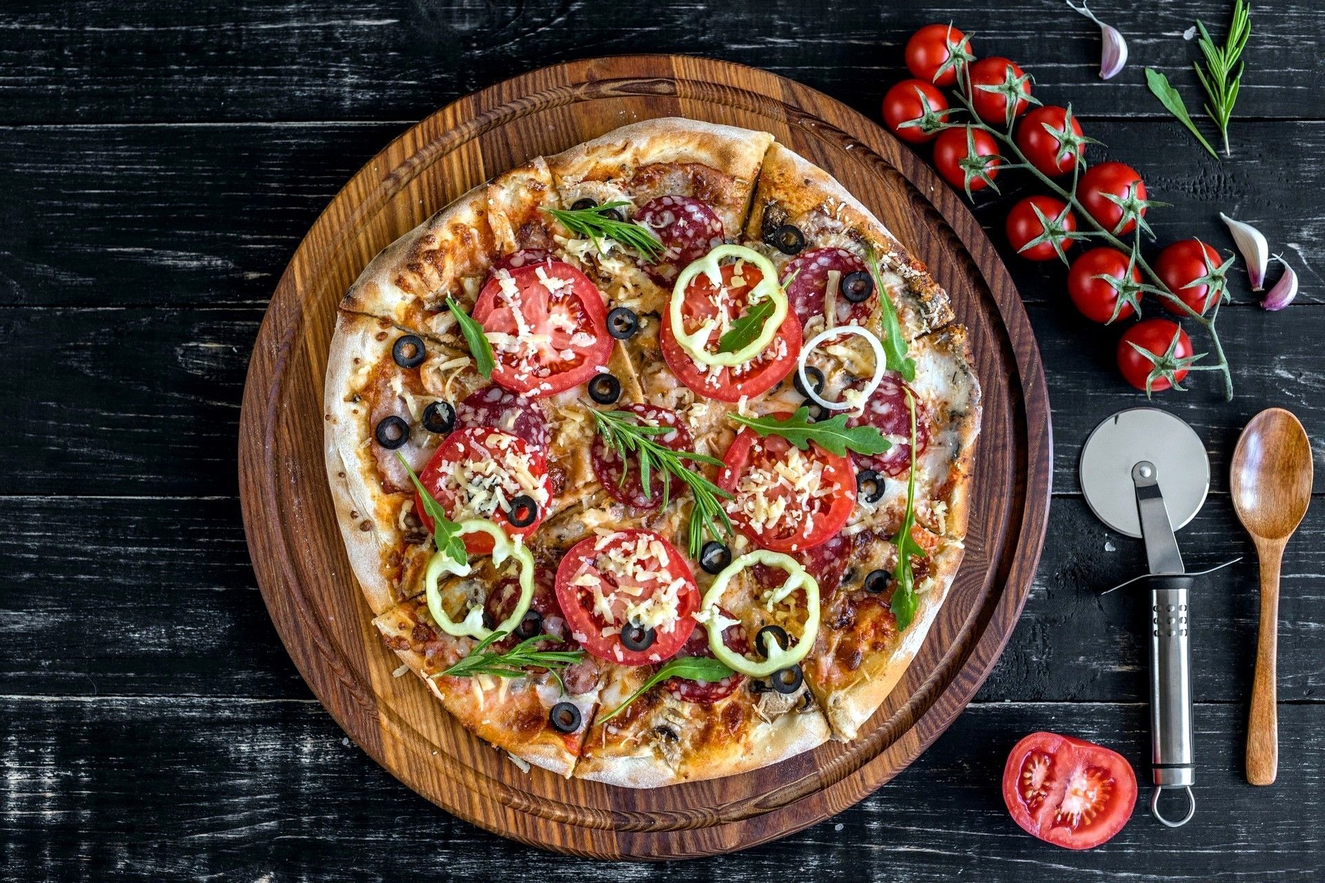 Pizza Fond D Cran Nourriture Food Wallpaper Meal