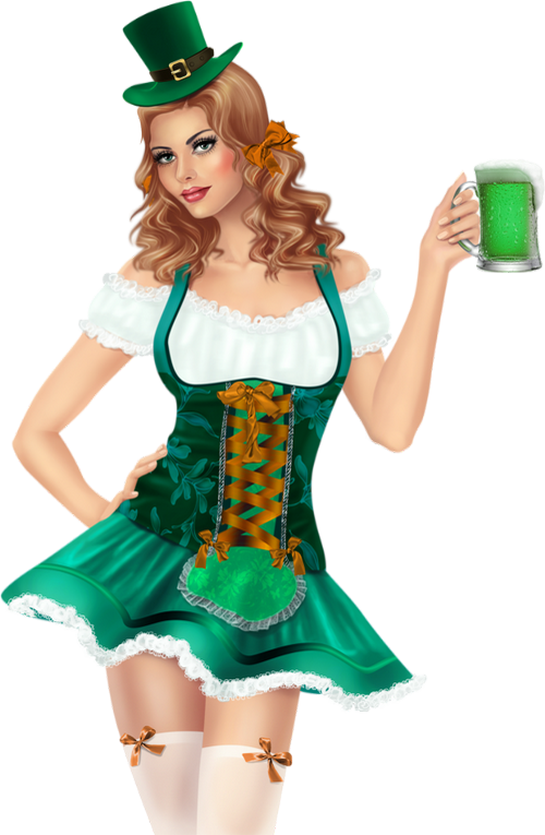 ♣ St Patrick Fille Png St Patricks Day Girl Png Beer ♣