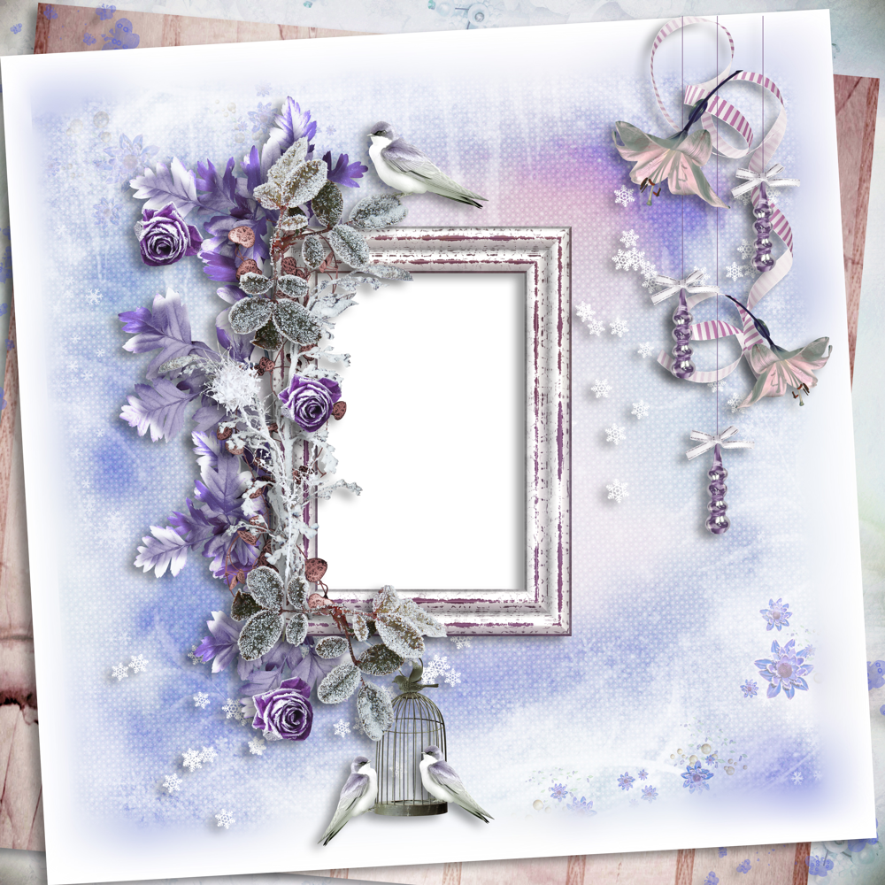 Cadre hiver png, quick page - Winter frame, Holidays