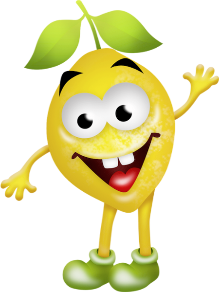 Tube Fruit Citron Png Personnage Lemon Clipart Cartoon