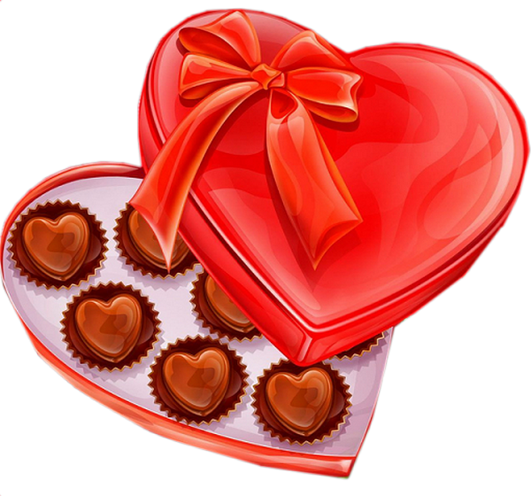 Chocolat Pour La St Valentin Boite En Coeur Png Heart