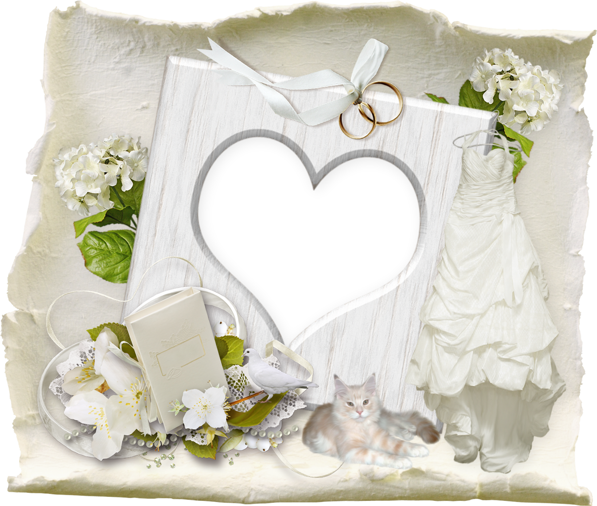 ♥ Cadre mariage png - Wedding frame transparent png ♥
