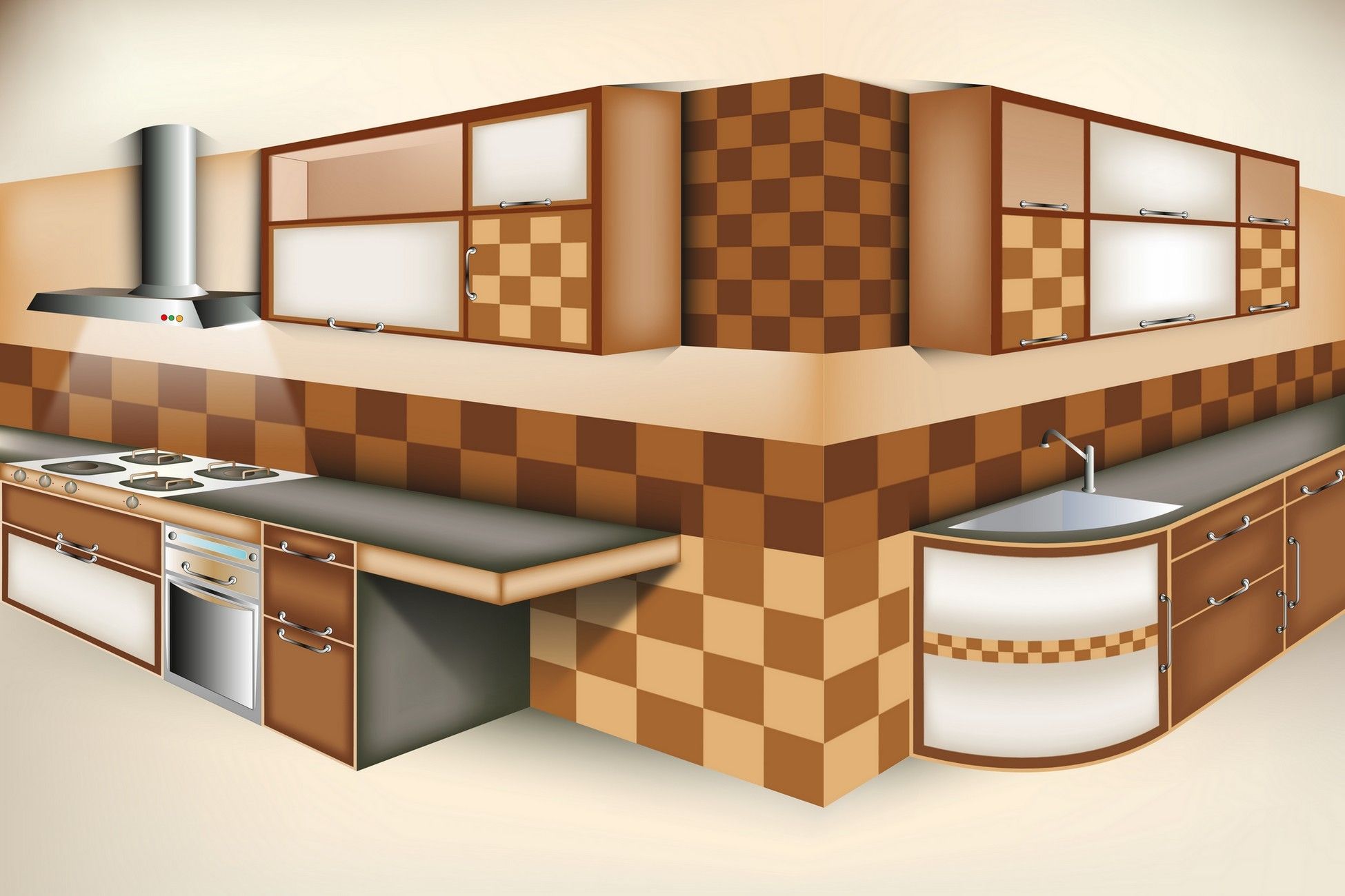 Dessin cuisine / Kitchen drawing / Dibujo de la cocina