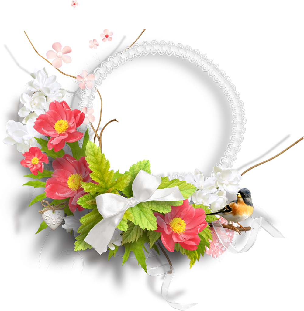 Cadre Fleuri Png Transparent Flowers Cluster Frame Png