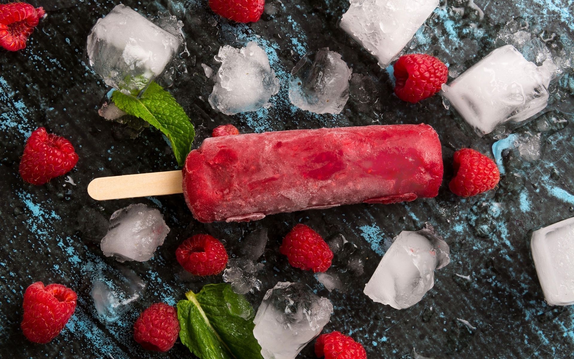 Fond Décran Glace à Leau Framboise Ice Pop Wallpaper 8434